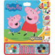 Bloc con Dibujos para Colorear Peppa Pig Giga Block 4 en 1 35 x 41 cm