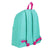 Mochila Escolar Benetton Turquesa