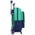 Mochila Escolar con Ruedas 705 Real Madrid C.F. Verde