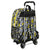 Mochila Escolar con Ruedas Minions Amarillo Blanco Negro