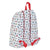 Mochila Escolar Monopoly Go Blanco