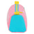 Portatodo Benetton Color Block Amarillo Rosa Turquesa