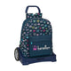 Mochila Escolar con Ruedas Evolution Benetton Dot Com Azul marino