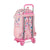 Mochila Escolar con Ruedas 905 Glow Lab Welcome Home Rosa