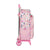Mochila Escolar con Ruedas 905 Glow Lab Welcome Home Rosa