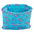 Bolsa Mochila con Cuerdas Bohemian Rosa Turquesa