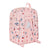 Mochila Escolar Hello Kitty Happiness girl Rosa Blanco (22 x 27 x 10 cm)