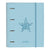 Carpeta de anillas Glow Lab Sea Nixie Azul claro
