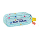 Estuche Escolar Baby Shark Beach Day Amarillo Azul claro (21 x 8 x 6 cm)