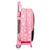 Mochila Escolar 3D con Ruedas Disney Jasmine Rosa (28 x 10 x 67 cm)