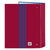 Carpeta de anillas F.C. Barcelona A4 Granate Azul marino