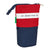 Estuche Cubilete Benetton United Rojo Blanco Azul marino (8 x 19 x 6 cm)