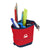 Estuche Cubilete Benetton United Rojo Blanco Azul marino (8 x 19 x 6 cm)