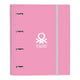 Carpeta de anillas Benetton Flamingo Pink A4 Rosa (35 mm)