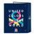 Carpeta de anillas Benetton Corazones Azul marino A4 (40 mm)