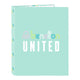 Carpeta de anillas Benetton World Menta A4 (25 mm)