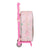 Mochila Escolar con Ruedas Barbie Sweet Rosa (22 x 28 x 10 cm)