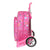 Mochila Escolar con Ruedas Minnie Mouse Lucky Rosa (33 x 42 x 14 cm)