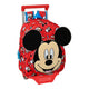 Mochila Escolar con Ruedas Mickey Mouse Clubhouse Happy Smiles Rojo Azul (28 x 34 x 10 cm)