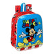 Mochila Escolar Mickey Mouse Clubhouse Happy smiles Rojo Azul (22 x 27 x 10 cm)