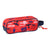 Estuche Escolar Cars Double Vision Rojo Azul marino (21 x 8 x 6 cm)