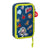 Plumier Doble Toy Story Space Hero Azul marino Verde Claro (12.5 x 19.5 x 4 cm) (28 piezas)