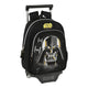 Mochila Escolar con Ruedas Star Wars Fighter Negro (27 x 33 x 10 cm)