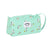 Estuche Escolar con Accesorios Snoopy Friends forever Menta (32 Piezas)