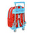 Mochila Escolar con Ruedas SuperThings Kazoom Kids Rojo Azul claro (27 x 33 x 10 cm)