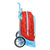 Mochila Escolar con Ruedas SuperThings Kazoom Kids Rojo Azul claro (32 x 42 x 14 cm)