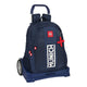 Mochila Escolar con Ruedas Munich Storm Negro Gris (32 x 44 x 16 cm)