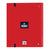 Carpeta de anillas Munich Supra A4 Rojo (35 mm)