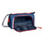 Estuche Escolar BlackFit8 Stamp Azul (20 x 11 x 8.5 cm)