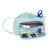 Estuche Escolar BlackFit8 Daisies Azul claro (20 x 11 x 8.5 cm) (32 Piezas)