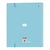 Carpeta de anillas BlackFit8 Fly With Me A4 Blanco Azul cielo (35 mm)