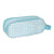 Estuche Escolar BlackFit8 Fly With Me Blanco Azul cielo (21 x 8 x 6 cm)