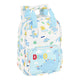 Mochila Infantil Safta Dinoland Blanco Azul claro (20 x 28 x 8 cm)