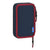 Plumier Doble F.C. Barcelona Azul Granate (12.5 x 19.5 x 4 cm) (28 piezas)