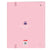 Carpeta de anillas Benetton Vichy A4 Rosa (27 x 32 x 3.5 cm)
