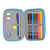 Plumier Doble Minions Minionstatic Azul (28 piezas)