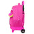 Mochila Escolar con Ruedas Rainbow High Fucsia (33 x 45 x 22 cm)