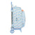 Mochila Escolar con Ruedas Moos Lovely Azul claro (32 x 42 x 15 cm)