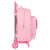 Mochila Escolar con Ruedas Safta Love Yourself Rosa (32 x 42 x 15 cm)