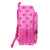 Mochila Escolar Lady Bug Fucsia (33 x 42 x 14 cm)