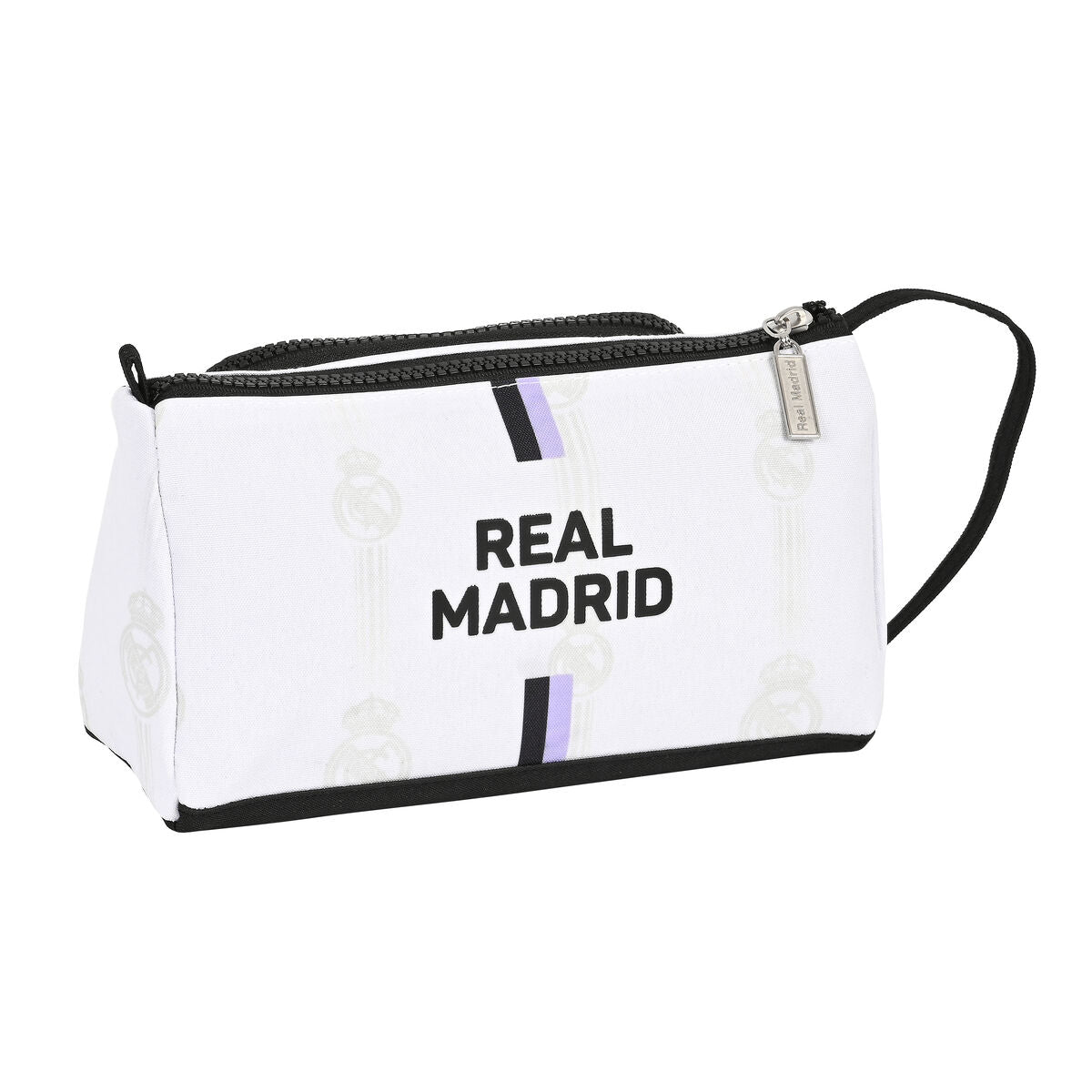 Comprar Estuche Escolar Real Madrid C.F. Blanco Verde Turquesa (22 X 5 X 8  Cm) ▷