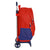 Mochila Escolar con Ruedas Atlético Madrid Rojo Azul marino (32 x 44 x 16 cm)