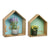 Decoración de Pared Madera de Paulonia (2 pcs)