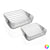 Centro de Mesa Acero (35 x 13 x 35 cm) (2 pcs)
