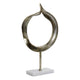 Figura Decorativa Dekodonia Aluminio Mármol (34 x 10 x 55 cm)