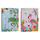 Diario con Accesorios DKD Home Decor ‎ Azul Rosa (13.5 x 1 x 18 cm) (27.5 x 4 x 18 cm)